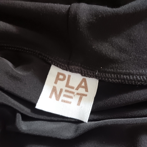 PLANET BY LAUREN G Black Stretch Jersey Open Front Waterfall Cardigan O/S - Picture 4 of 6